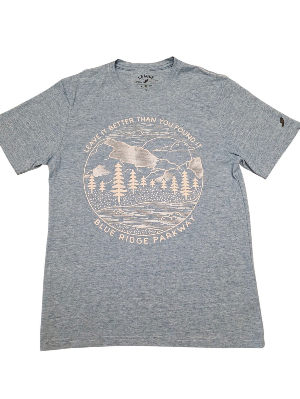 Blue Short Sleeve Graphic Tee Size S